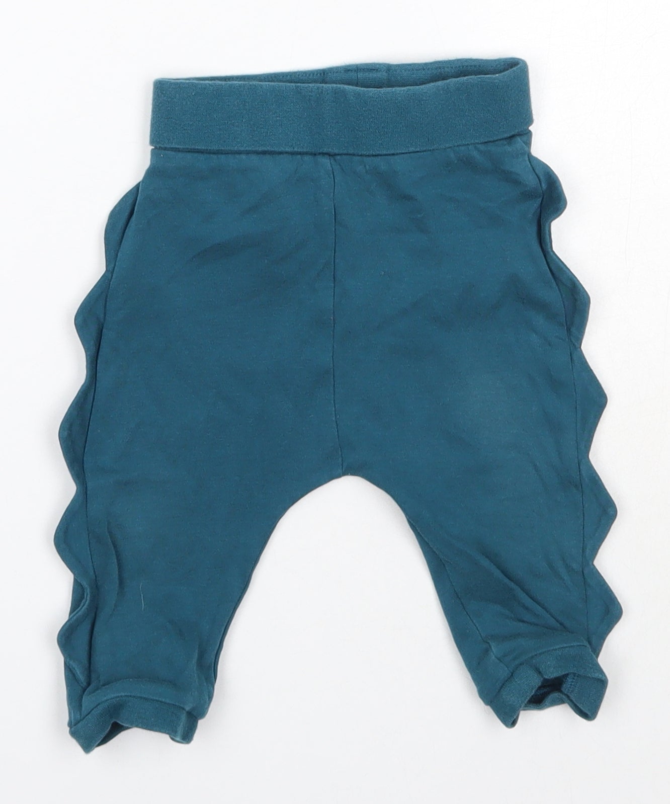 NEXT Baby Blue  100% Cotton Jogger Trousers Size 6-9 Months   - Crocodile