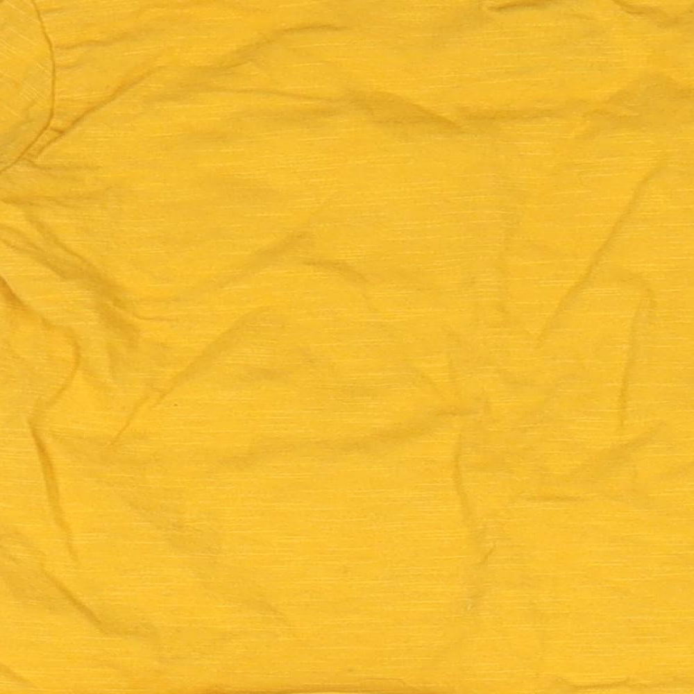 Primark Baby Yellow  100% Cotton Basic Blouse Size 9-12 Months Round Neck  - Mickey Mouse