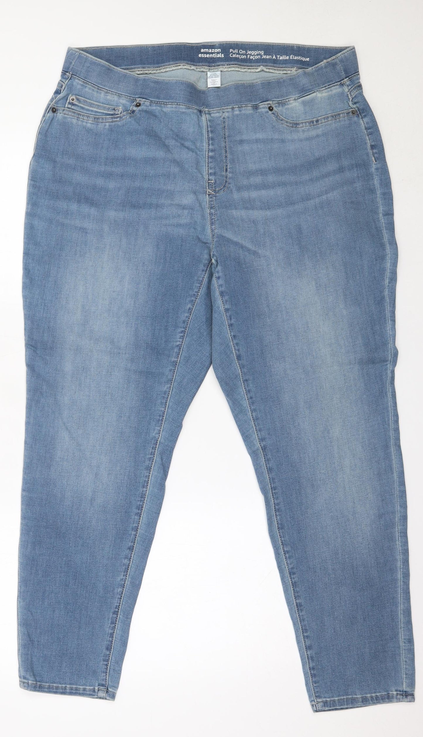 Amazon Essentials Womens Blue  Cotton Jegging Jeans Size 20 L27 in Regular