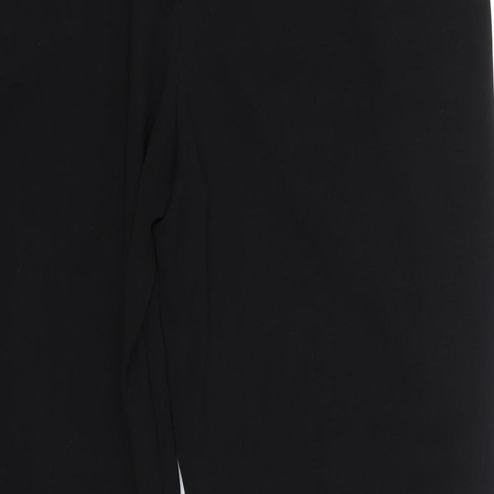 Matalan Womens Black  Polyester Jogger Trousers Size 10 L26 in Regular
