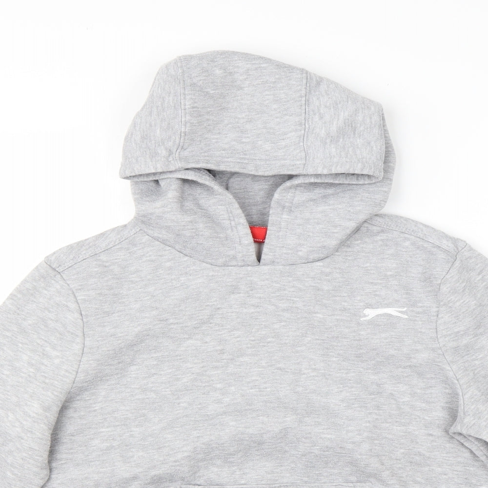 Slazenger Boys Grey  Cotton Pullover Hoodie Size 11-12 Years