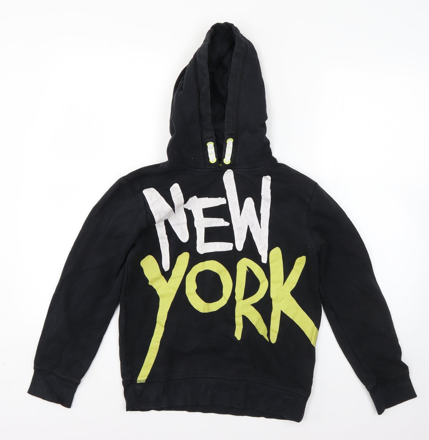 George Boys Black  Cotton Pullover Hoodie Size 11-12 Years