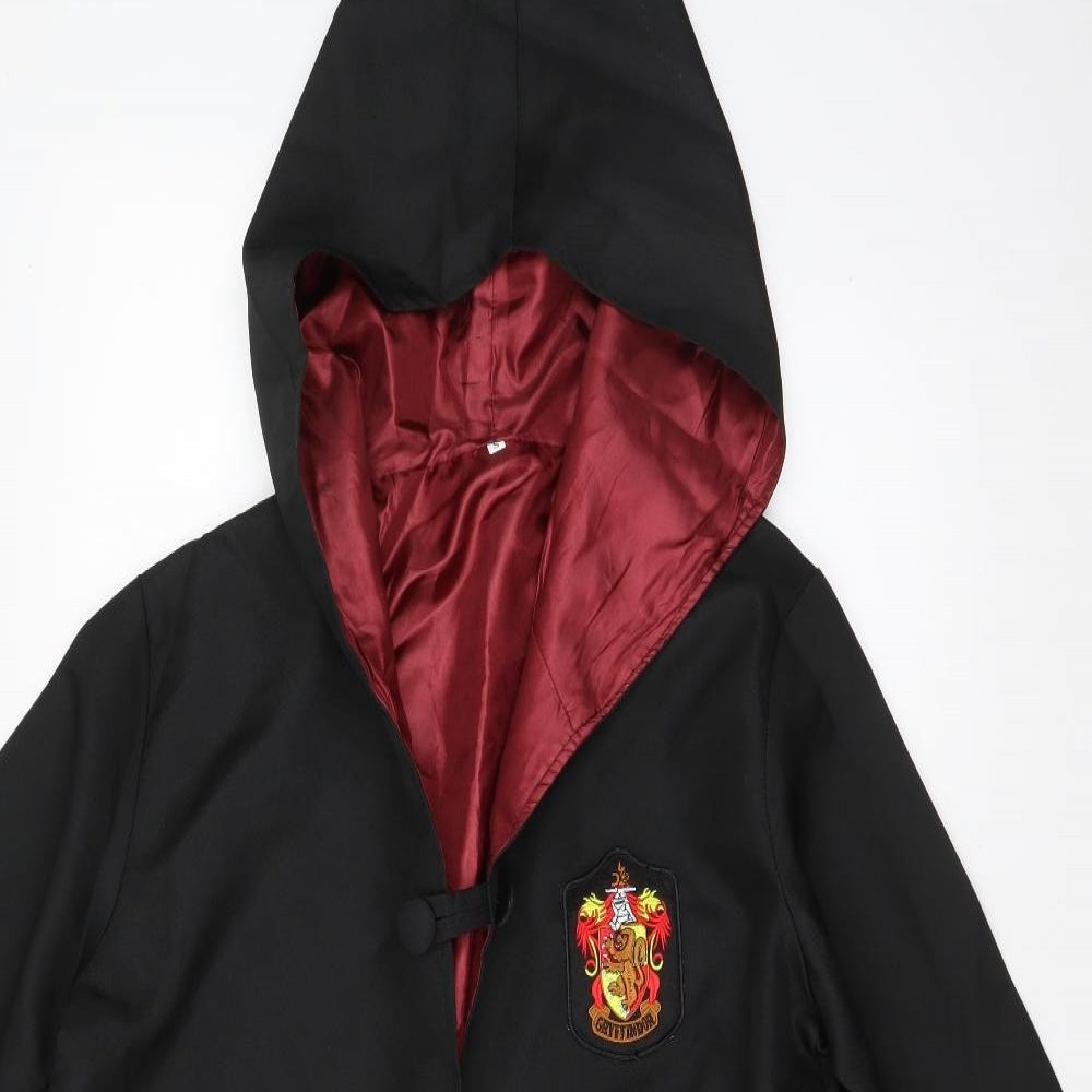 Harry Potter Mens Black   Overcoat Coat Size S   - harry potter gryffindor