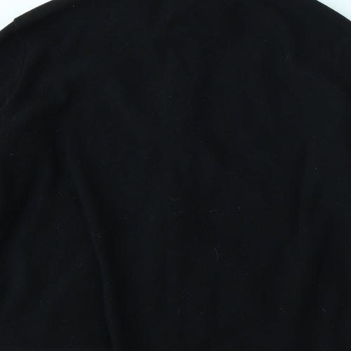 TU Womens Black High Neck  Polyester Full Zip Jumper Size 22