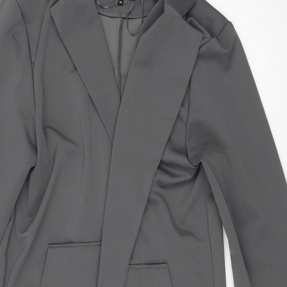 New Look Womens Grey   Jacket Coatigan Size 10