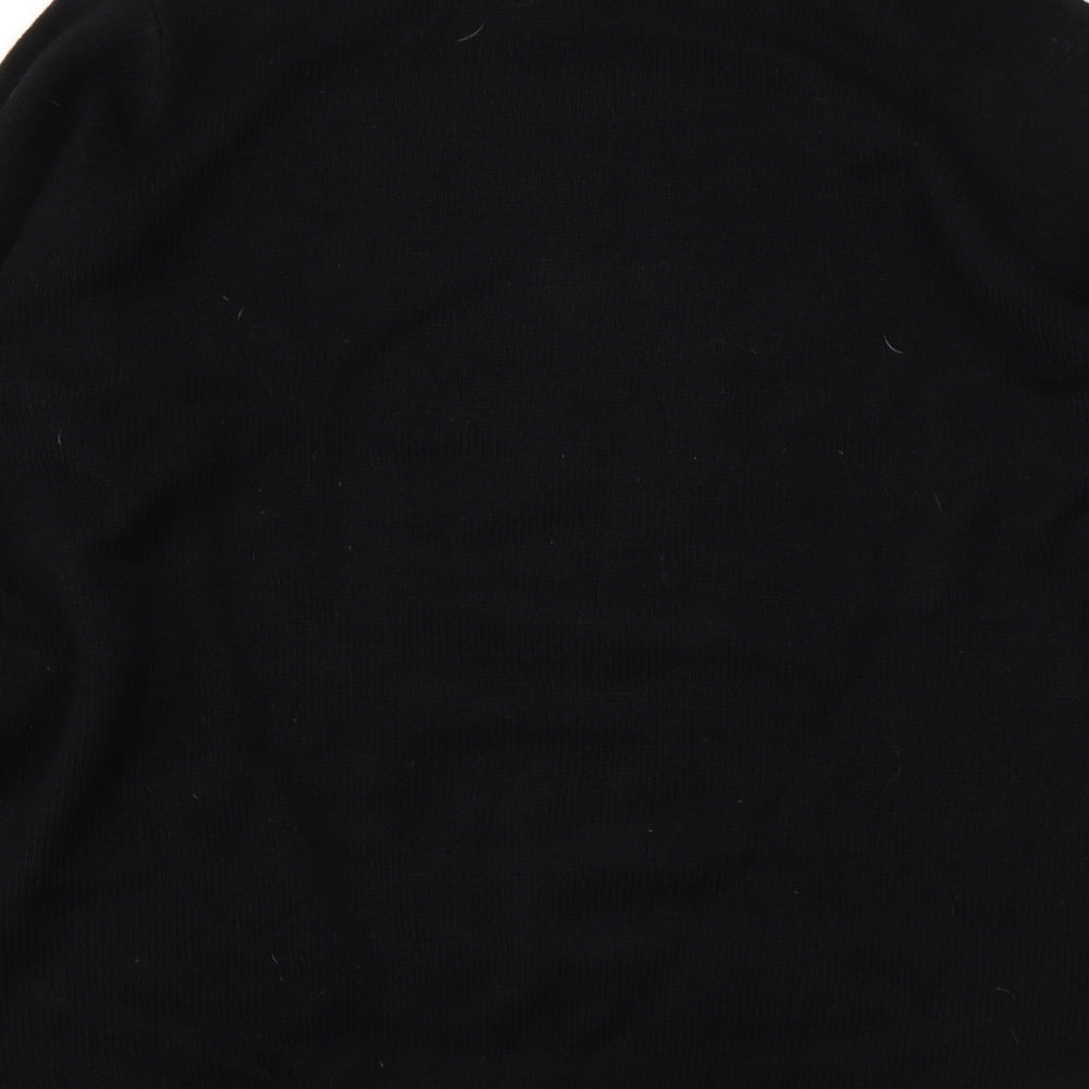 Livergy Mens Black Round Neck  Acrylic Pullover Jumper Size XL   - christmas elf