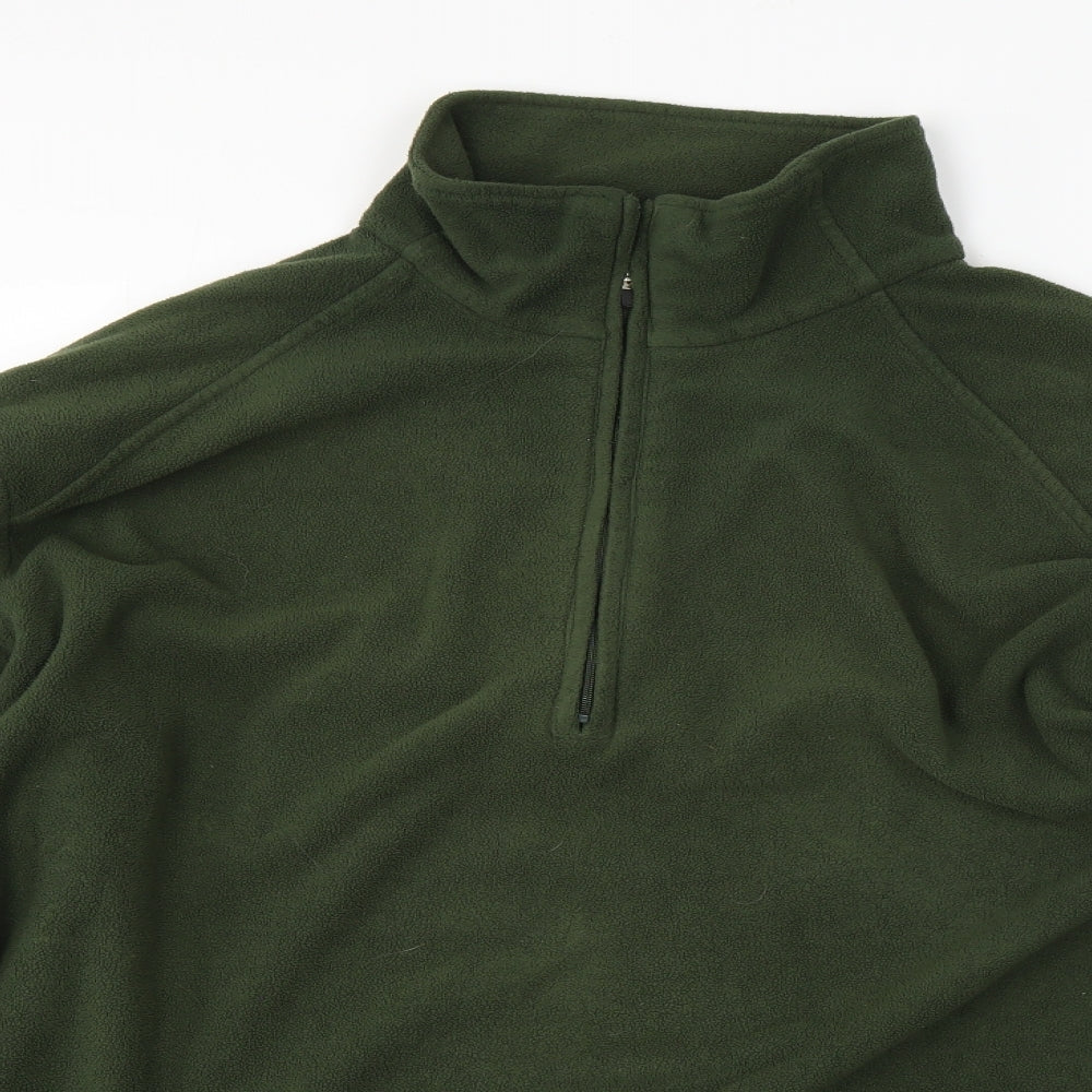 Gelert Mens Green High Neck  Polyester Pullover Jumper Size 2XL