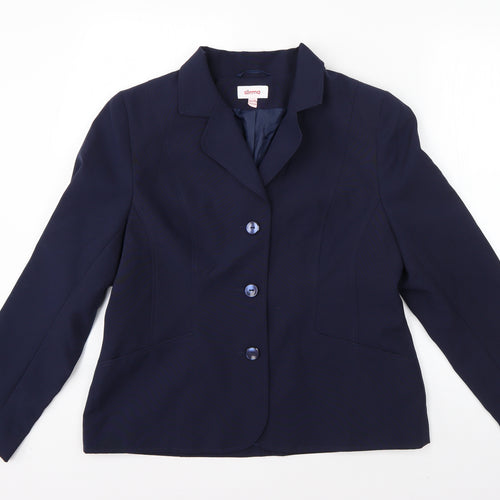 Slimma Womens Blue   Jacket Blazer Size 14