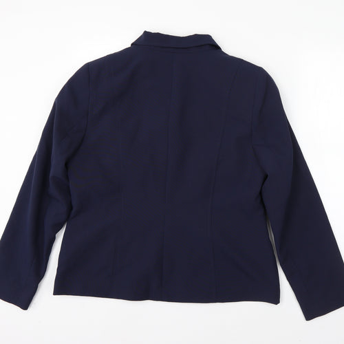 Slimma Womens Blue   Jacket Blazer Size 14