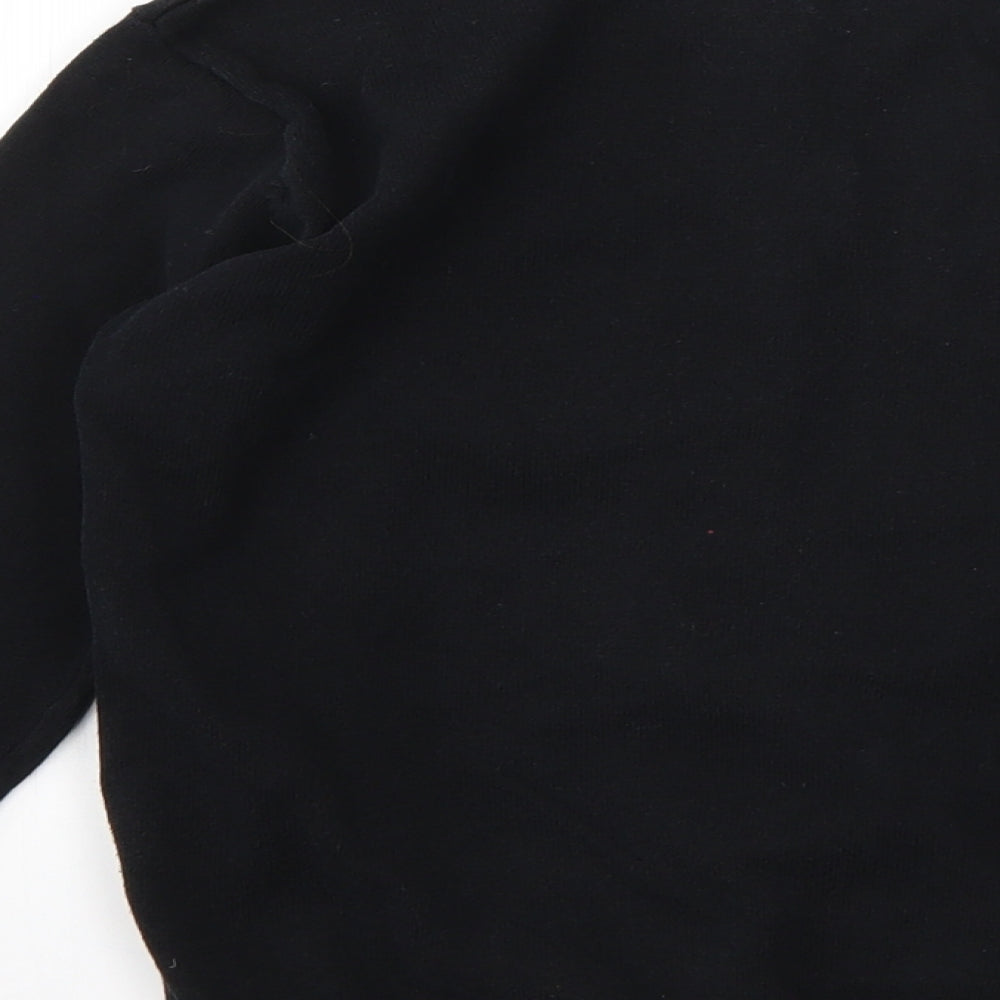 Atmosphere Womens Black Round Neck  Cotton Cardigan Jumper Size 8