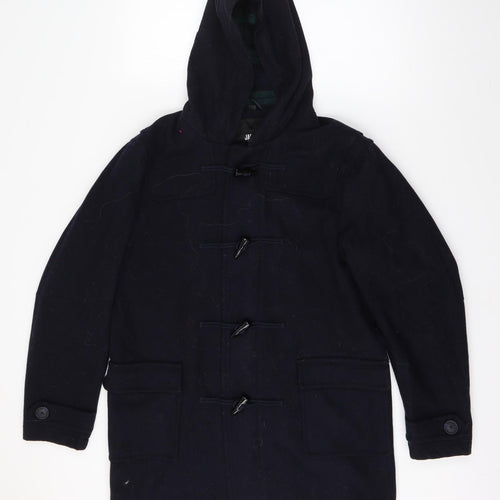 Jacamo Mens Blue   Overcoat Coat Size M