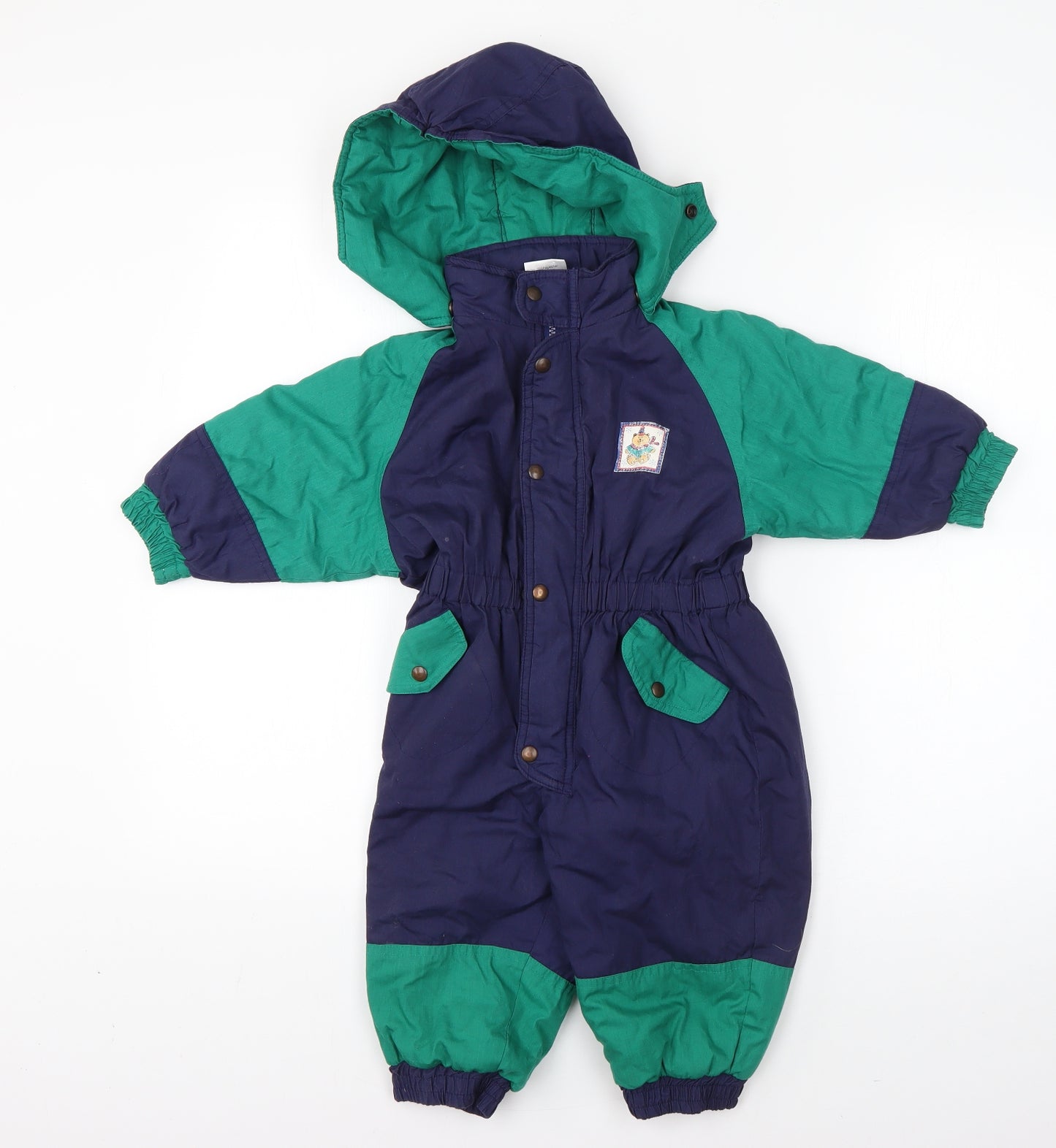 Babywear Baby Blue  Polyester Babygrow One-Piece Size 12-18 Months