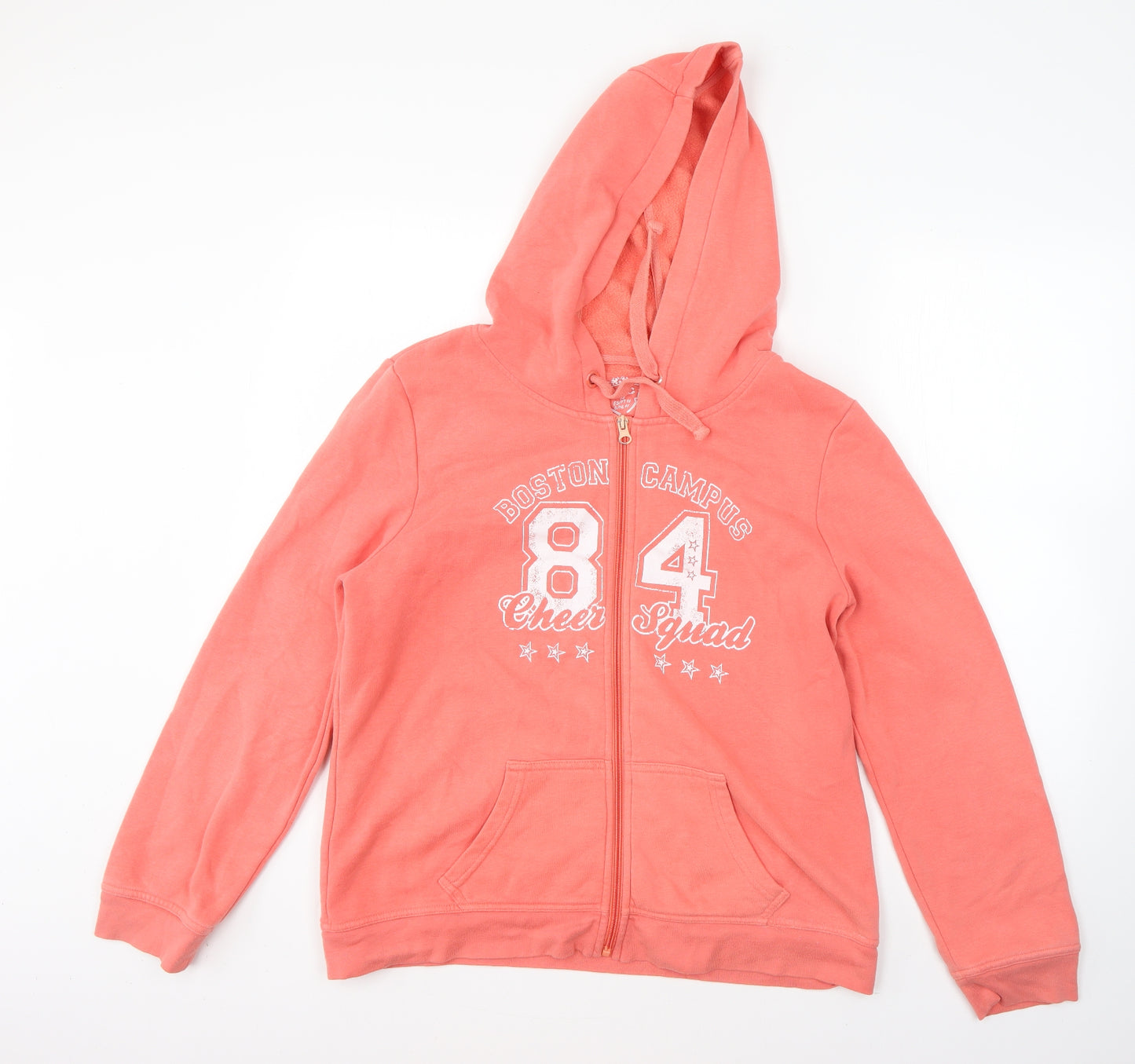 Denim Co Womens Pink  Polyester Full Zip Hoodie Size 18