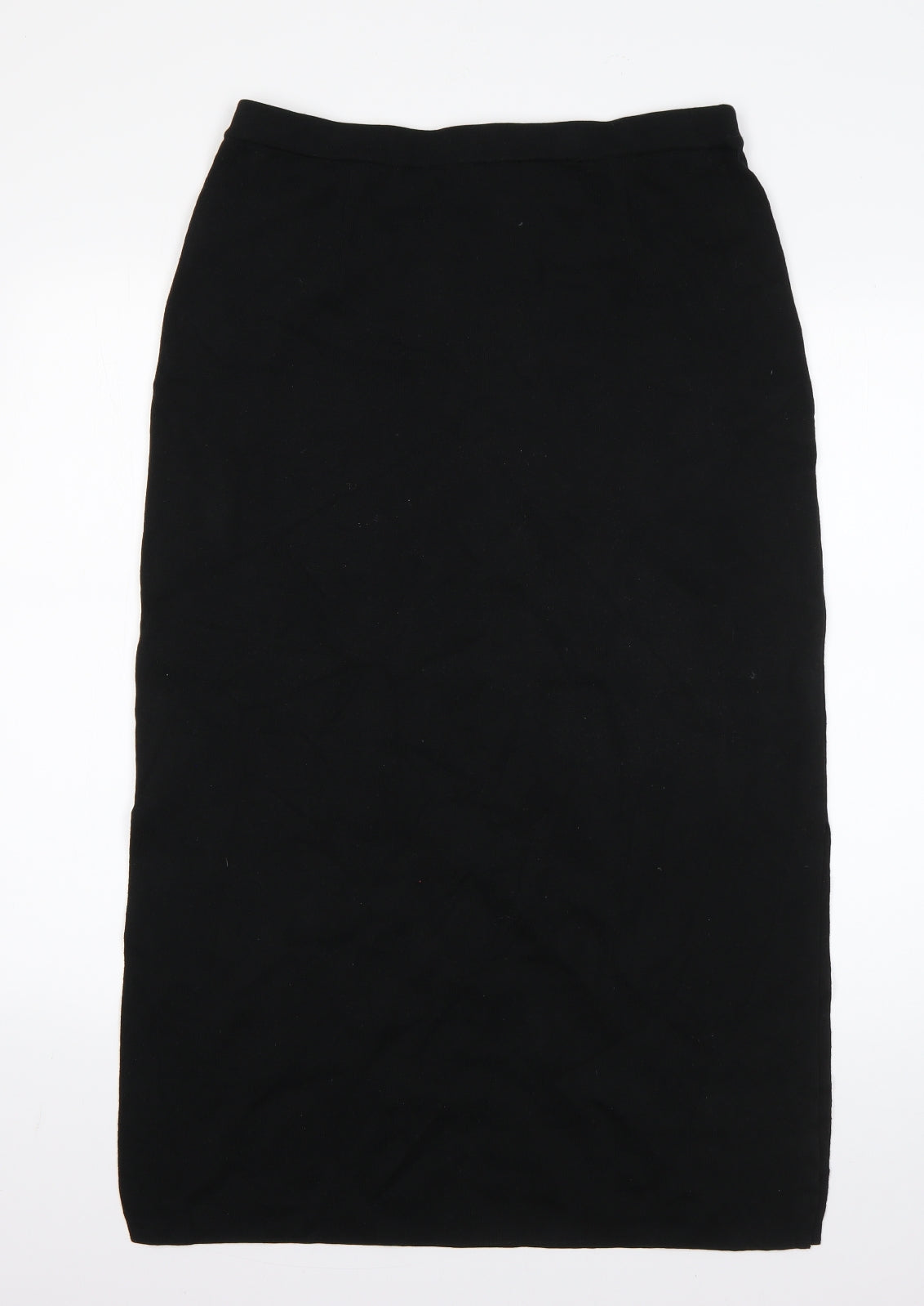 Peruvian Connection Womens Black  Cotton Straight & Pencil Skirt Size L