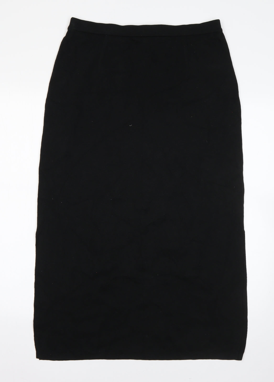 Peruvian Connection Womens Black  Cotton Straight & Pencil Skirt Size L