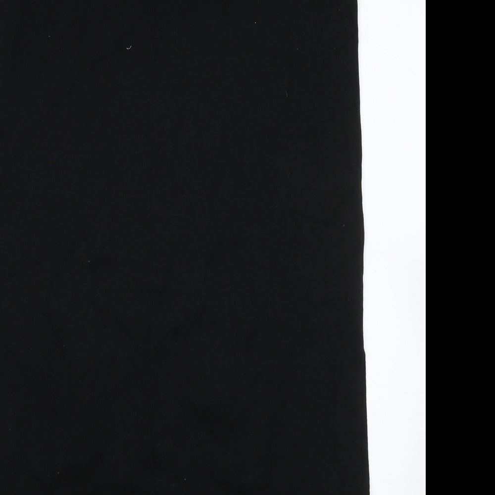 Peruvian Connection Womens Black  Cotton Straight & Pencil Skirt Size L