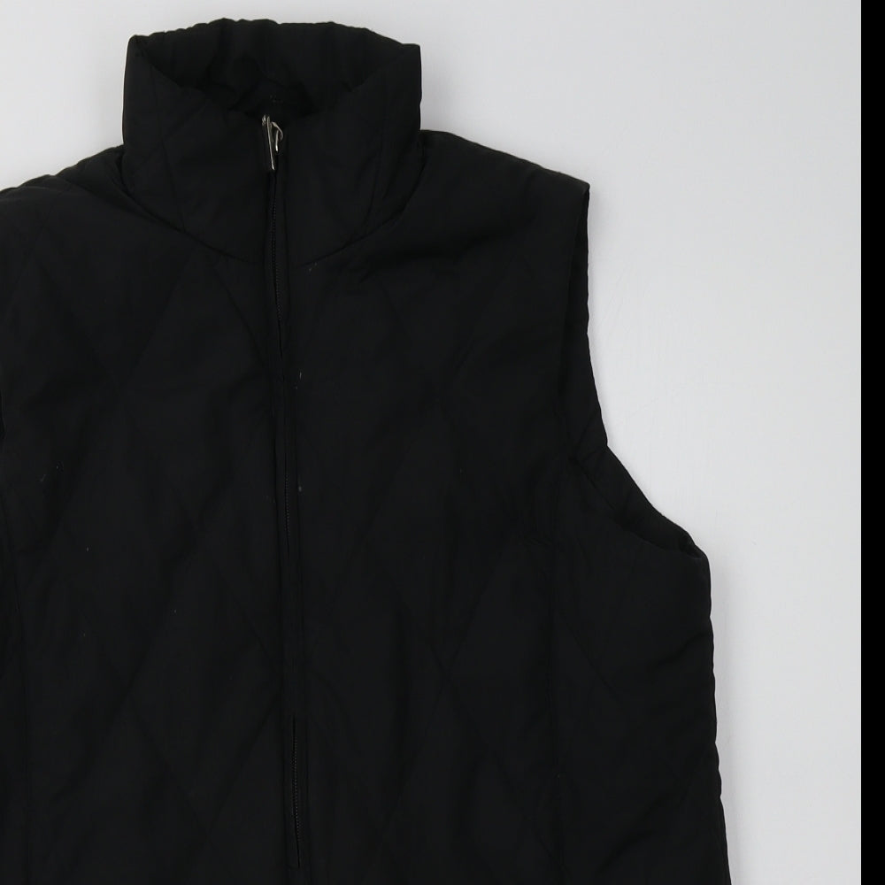 Casual Comfort Womens Black   Gilet Waistcoat Size 12