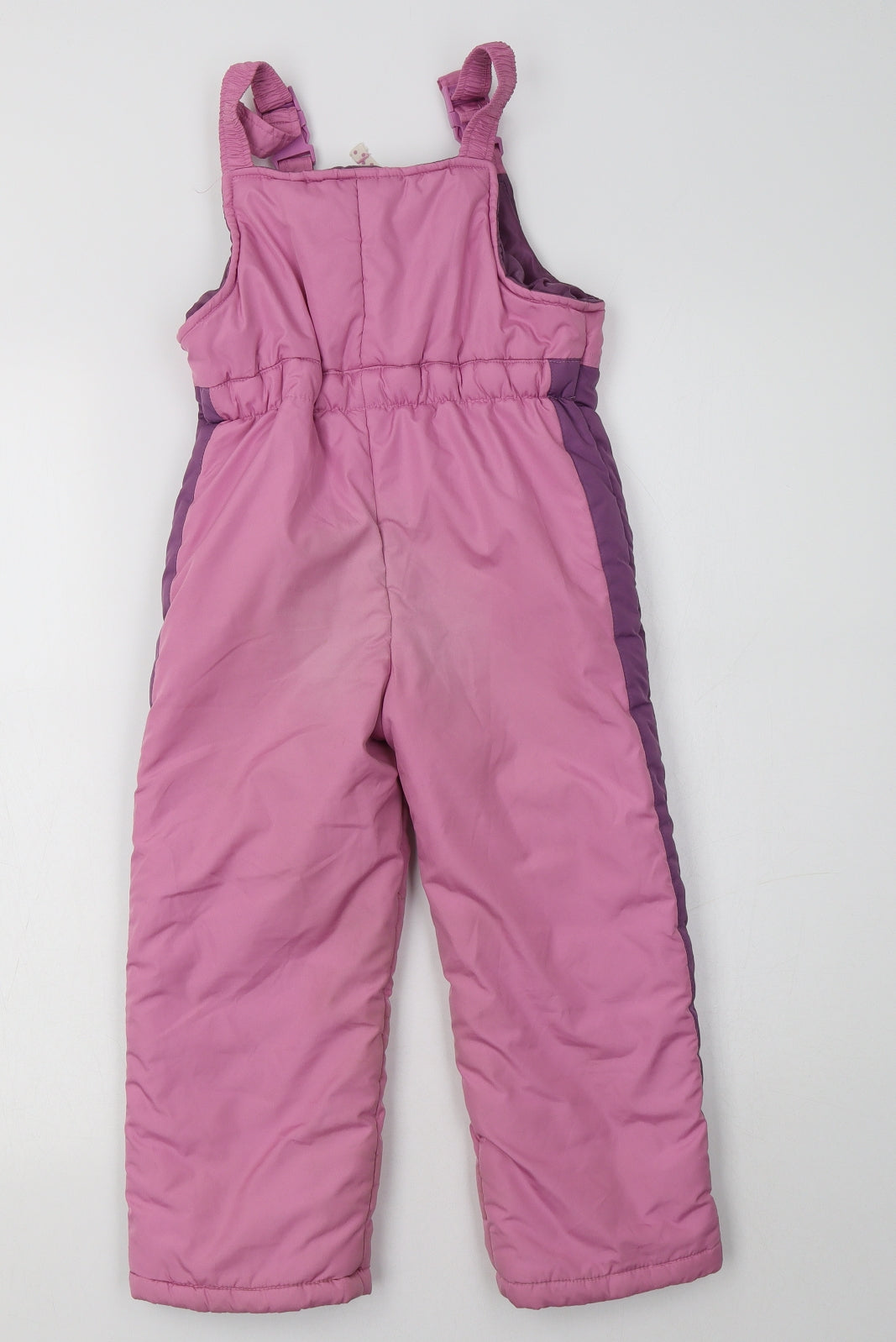 OshKosh Girls Pink Colourblock Polyester Snow Pants Trousers Size 5-6 Years  Regular