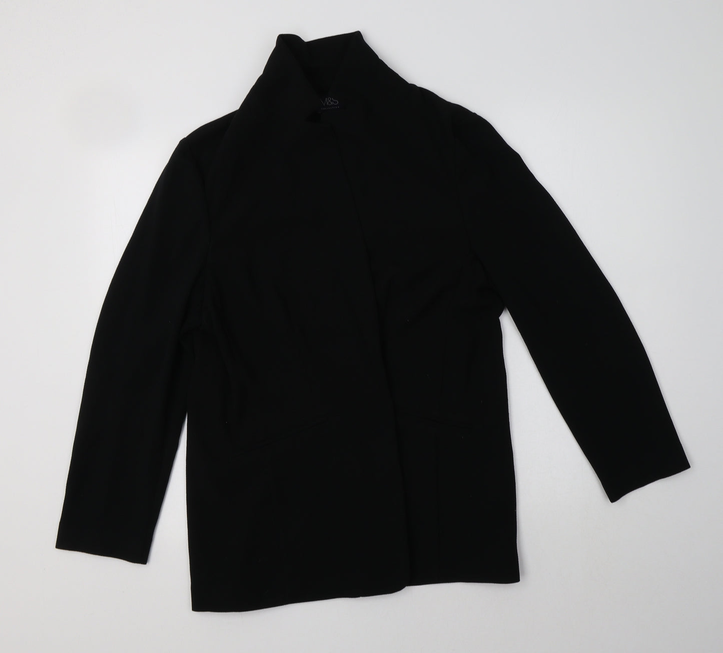 M&S Womens Black   Jacket Blazer Size 14