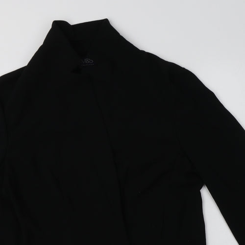M&S Womens Black   Jacket Blazer Size 14