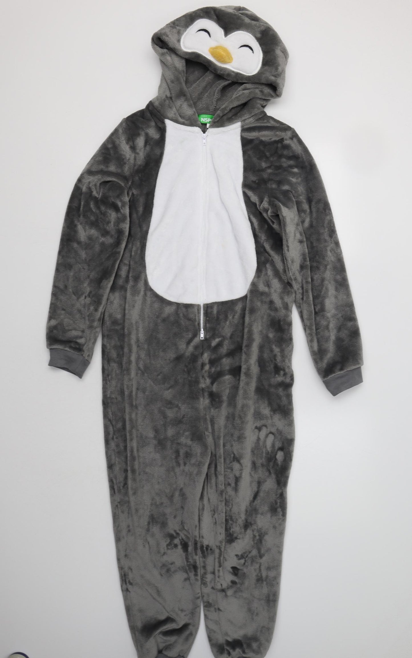 NSPCC Girls Grey  Polyester  Bodysuit Size 13-14 Years   - Onesie