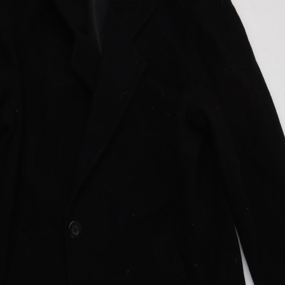 Co-Ordin-Eight Womens Black   Overcoat Coat Size 16