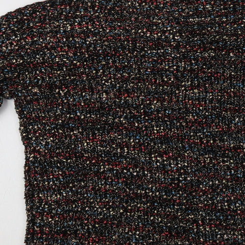 Matalan Womens Multicoloured Crew Neck  Acrylic Pullover Jumper Size 10