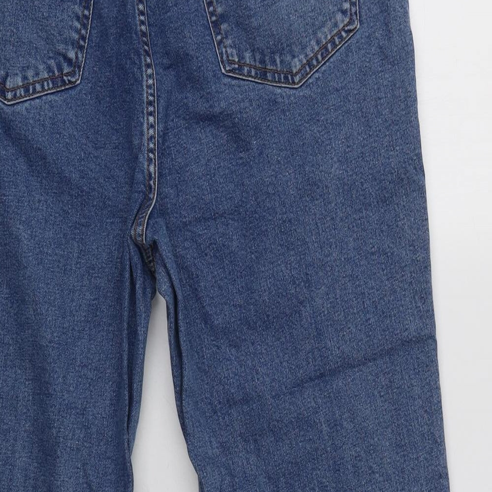 George Womens Blue  Cotton Mom Jeans Size 14 L27 in Regular