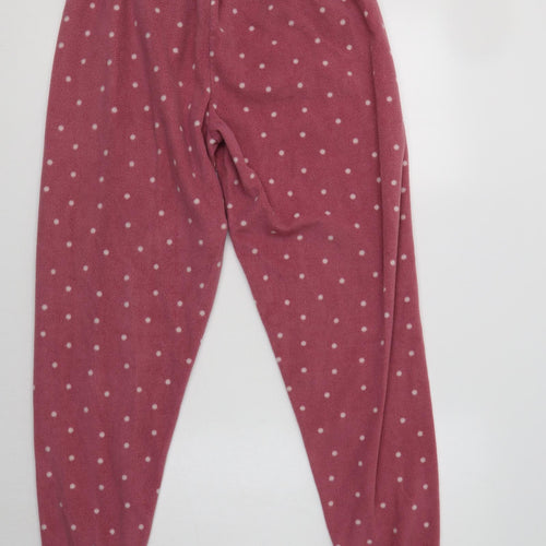 Primark Womens Pink Polka Dot Polyester  Pyjama Pants Size M