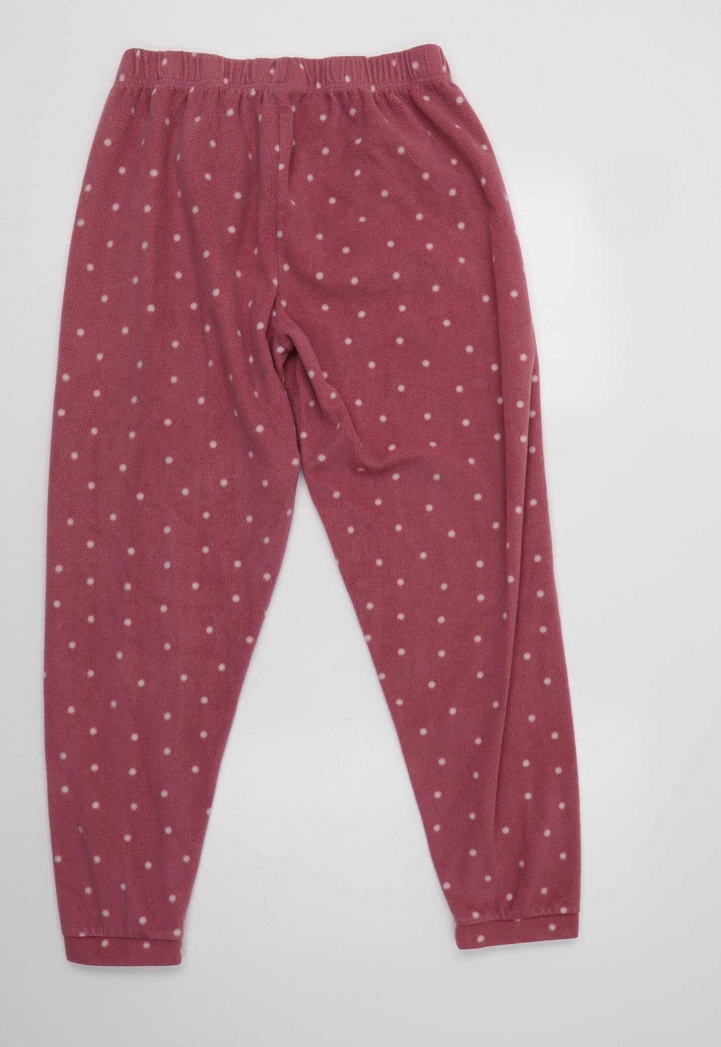 Primark Womens Pink Polka Dot Polyester  Pyjama Pants Size M
