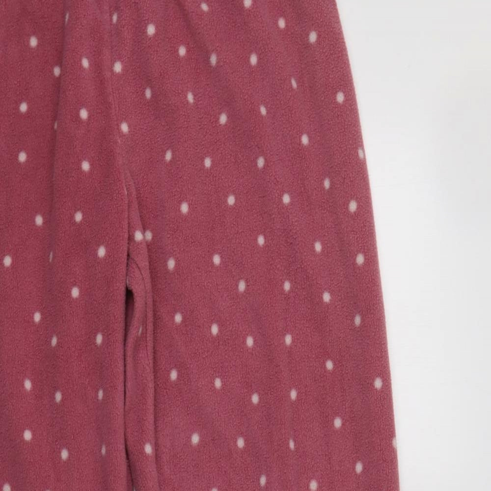 Primark Womens Pink Polka Dot Polyester  Pyjama Pants Size M