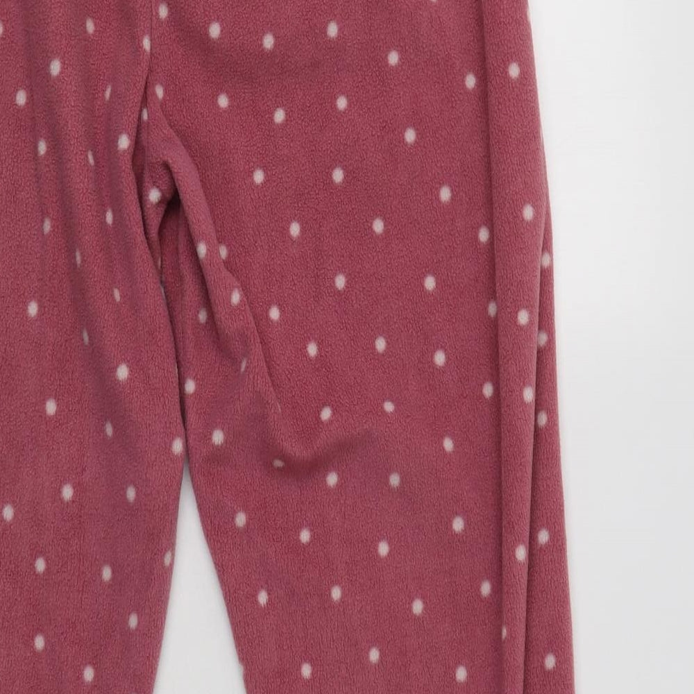 Primark Womens Pink Polka Dot Polyester  Pyjama Pants Size M