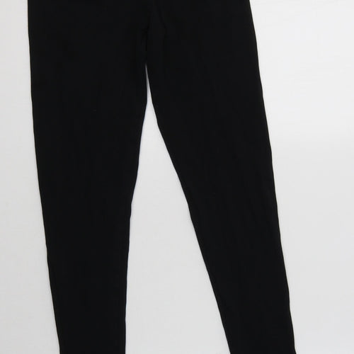 F&F Womens Black  Cotton Jegging Leggings Size 10 L27 in