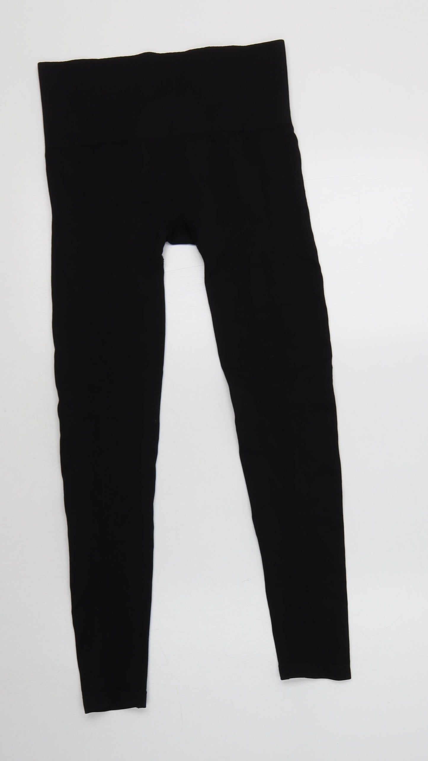 Primark Womens Black  Polyester Compression Leggings Size S L27 in Regular