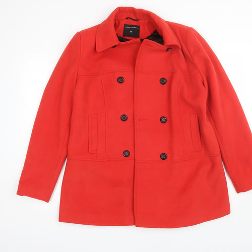 Dorothy Perkins Womens Red   Pea Coat Jacket Size 14