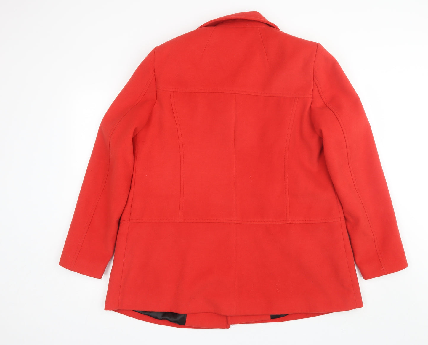 Dorothy Perkins Womens Red   Pea Coat Jacket Size 14