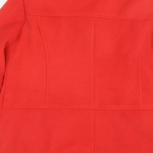 Dorothy Perkins Womens Red   Pea Coat Jacket Size 14