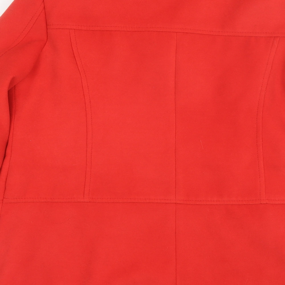 Dorothy Perkins Womens Red   Pea Coat Jacket Size 14