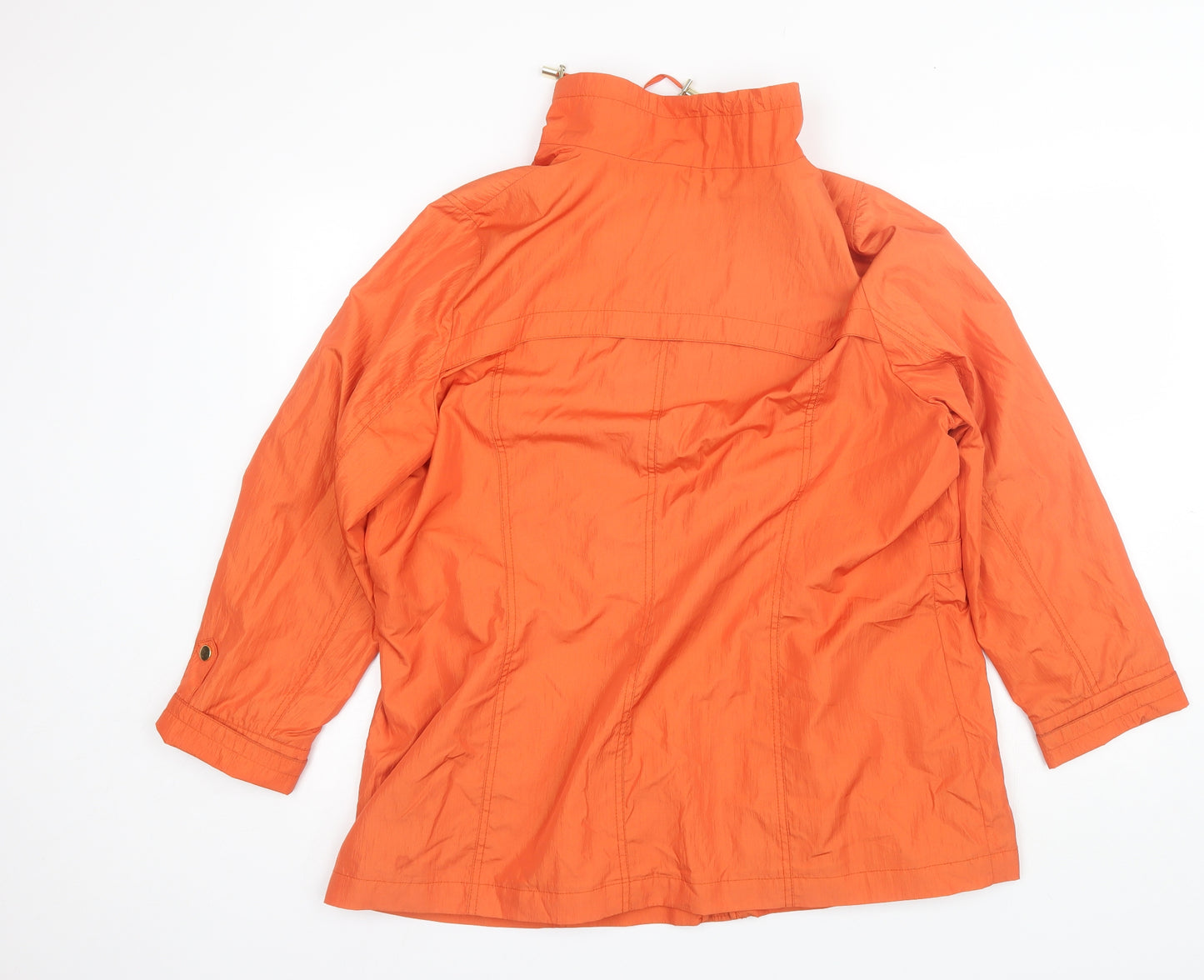 Marks and Spencer Womens Orange   Windbreaker Jacket Size 18