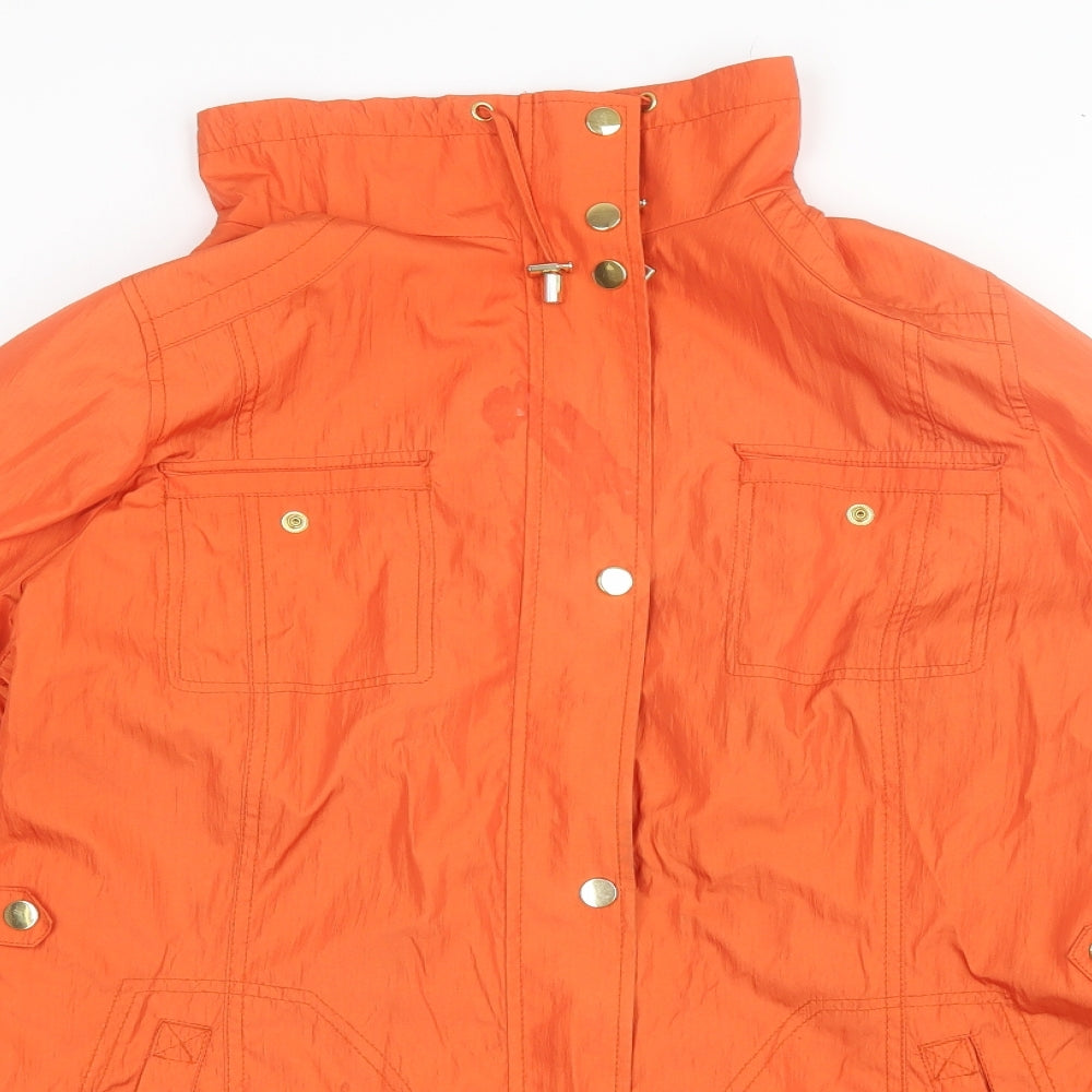 Marks and Spencer Womens Orange   Windbreaker Jacket Size 18