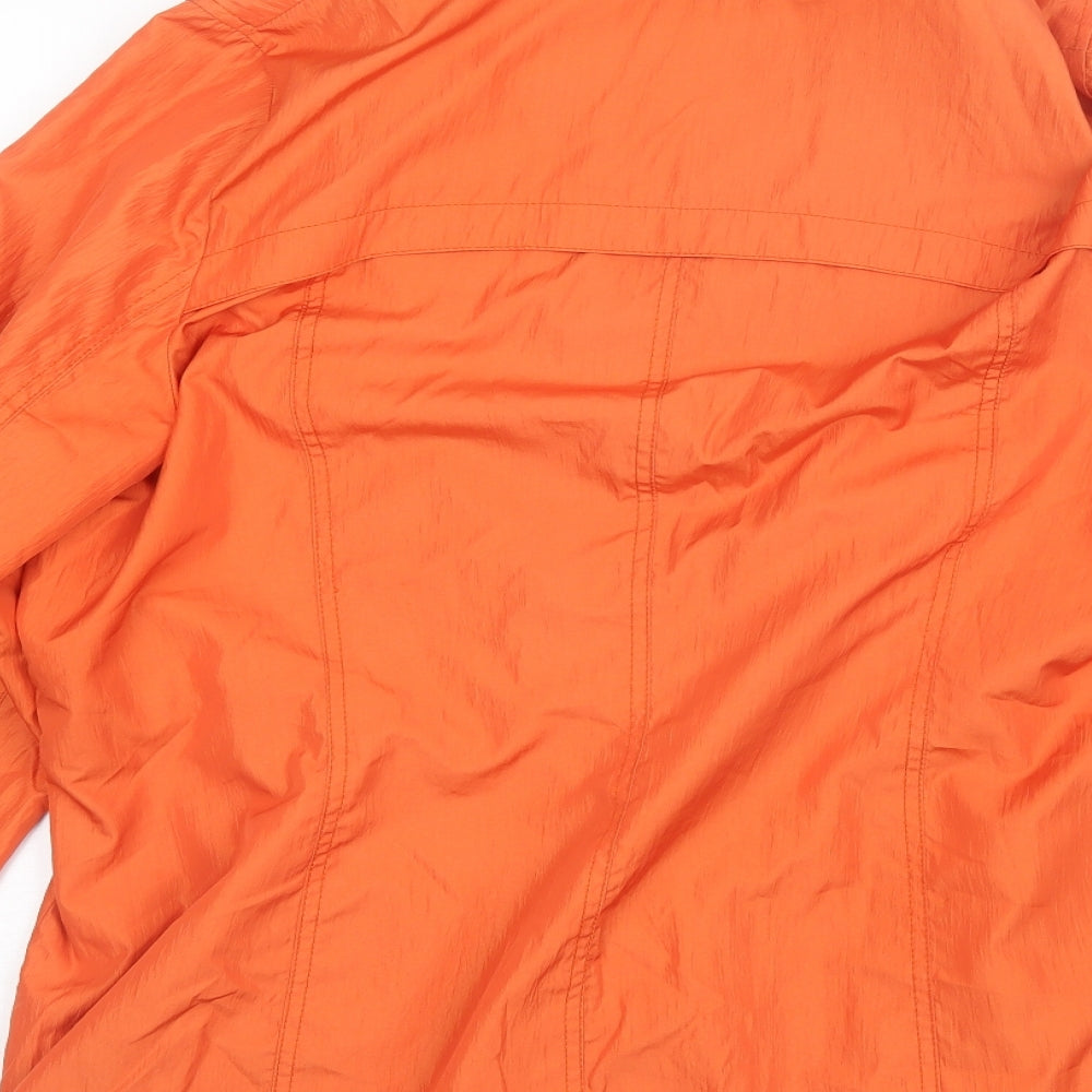 Marks and Spencer Womens Orange   Windbreaker Jacket Size 18