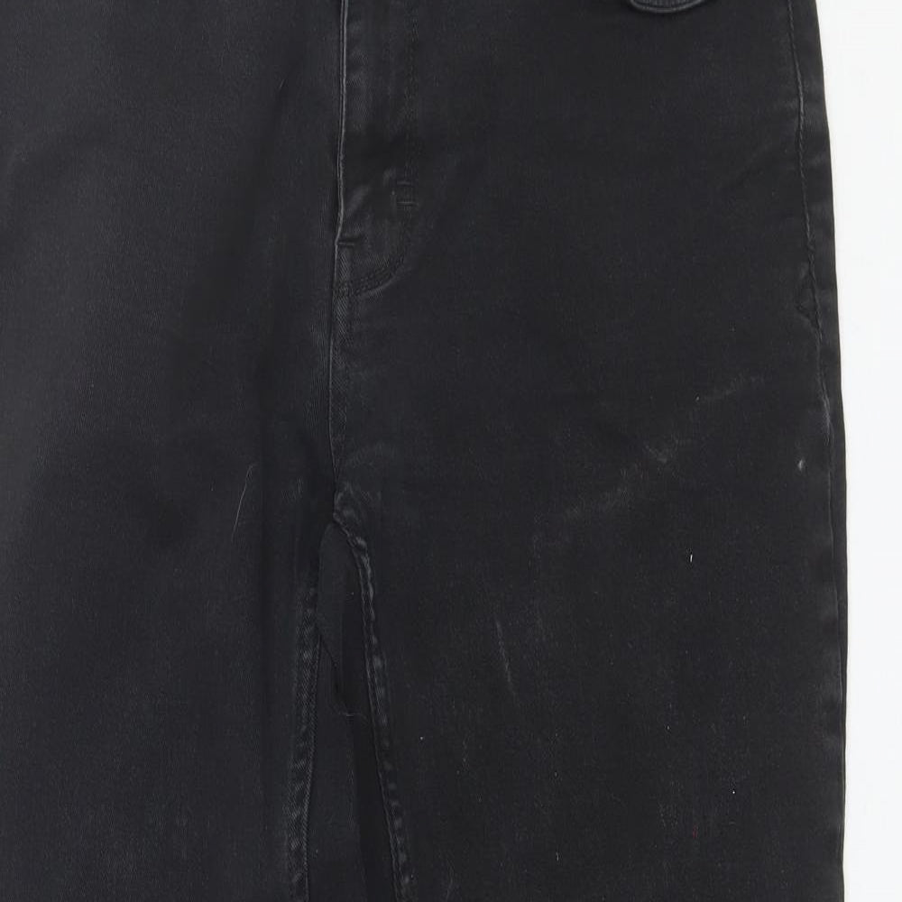 George Mens Black  Cotton Straight Jeans Size 36 L29 in Regular