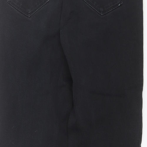 George Mens Black  Cotton Straight Jeans Size 36 L29 in Regular