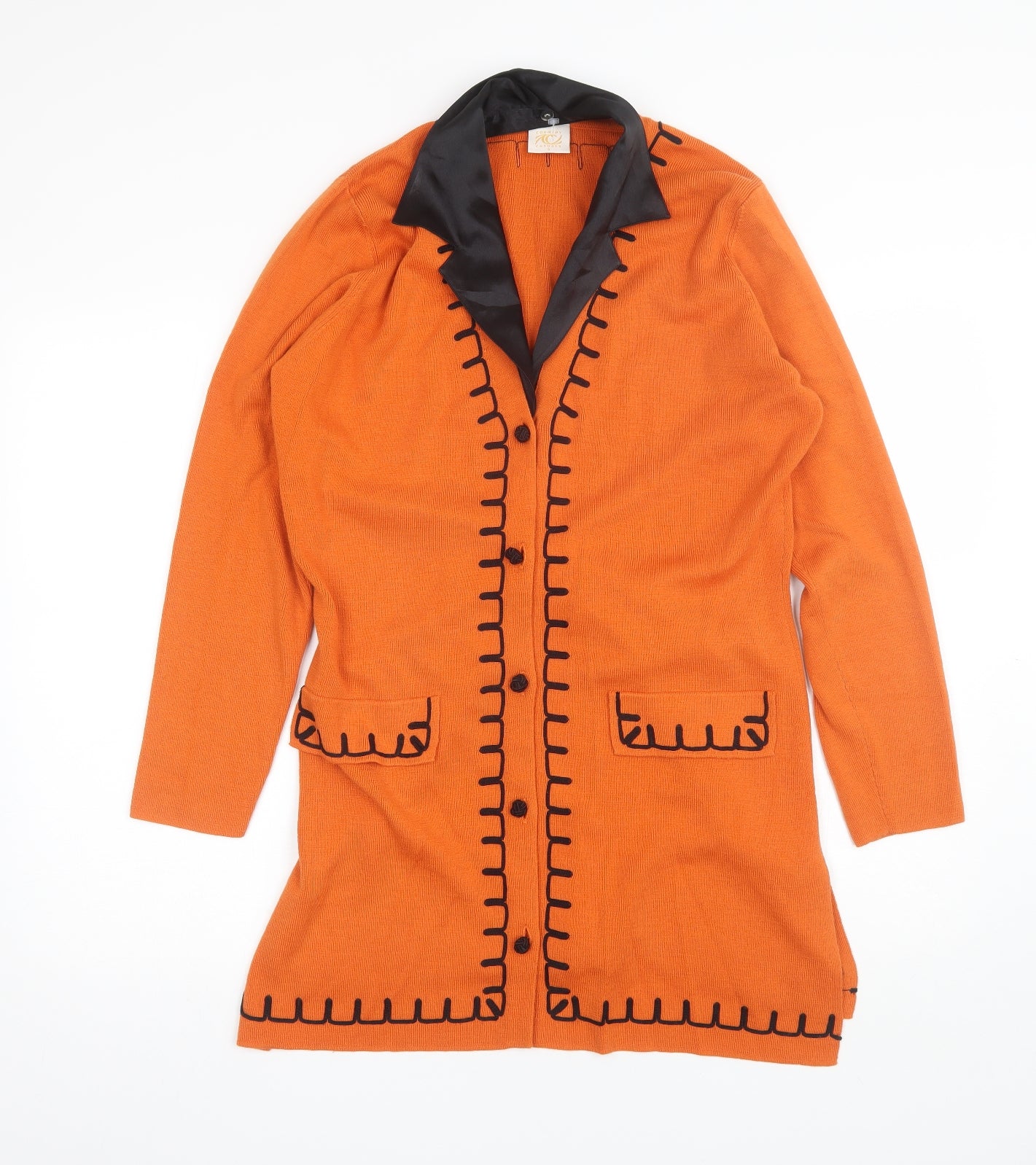 Country Casuals Womens Orange   Jacket Coatigan Size S