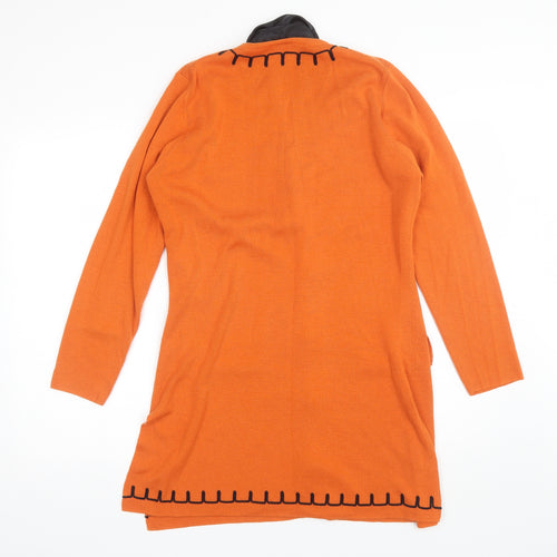 Country Casuals Womens Orange   Jacket Coatigan Size S