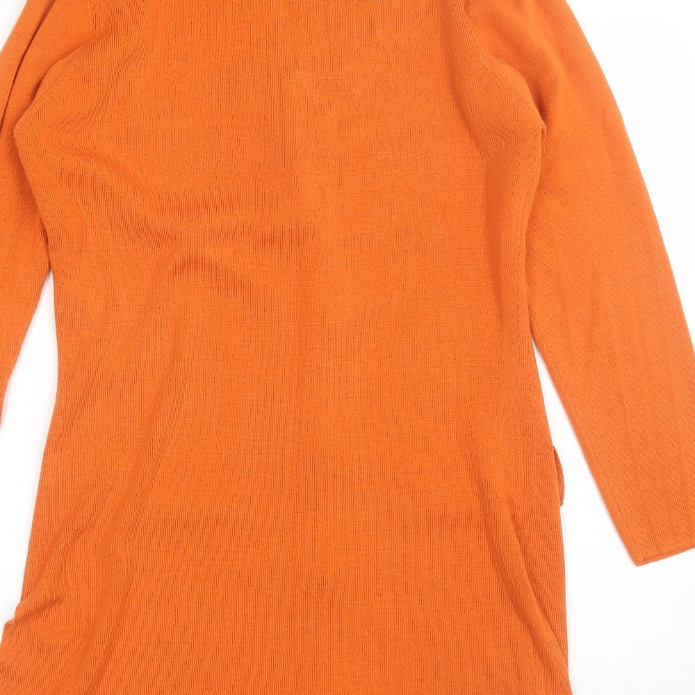 Country Casuals Womens Orange   Jacket Coatigan Size S