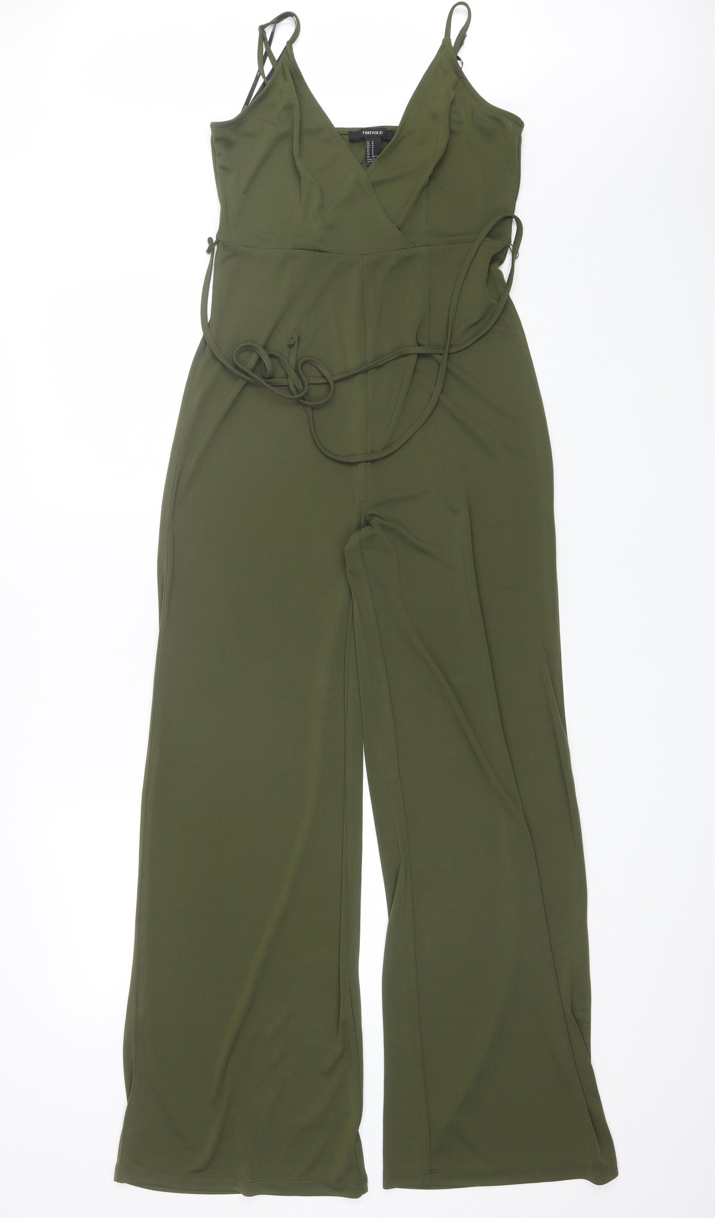 FOREVER 21 Womens Green  Polyester Jumpsuit One-Piece Size M