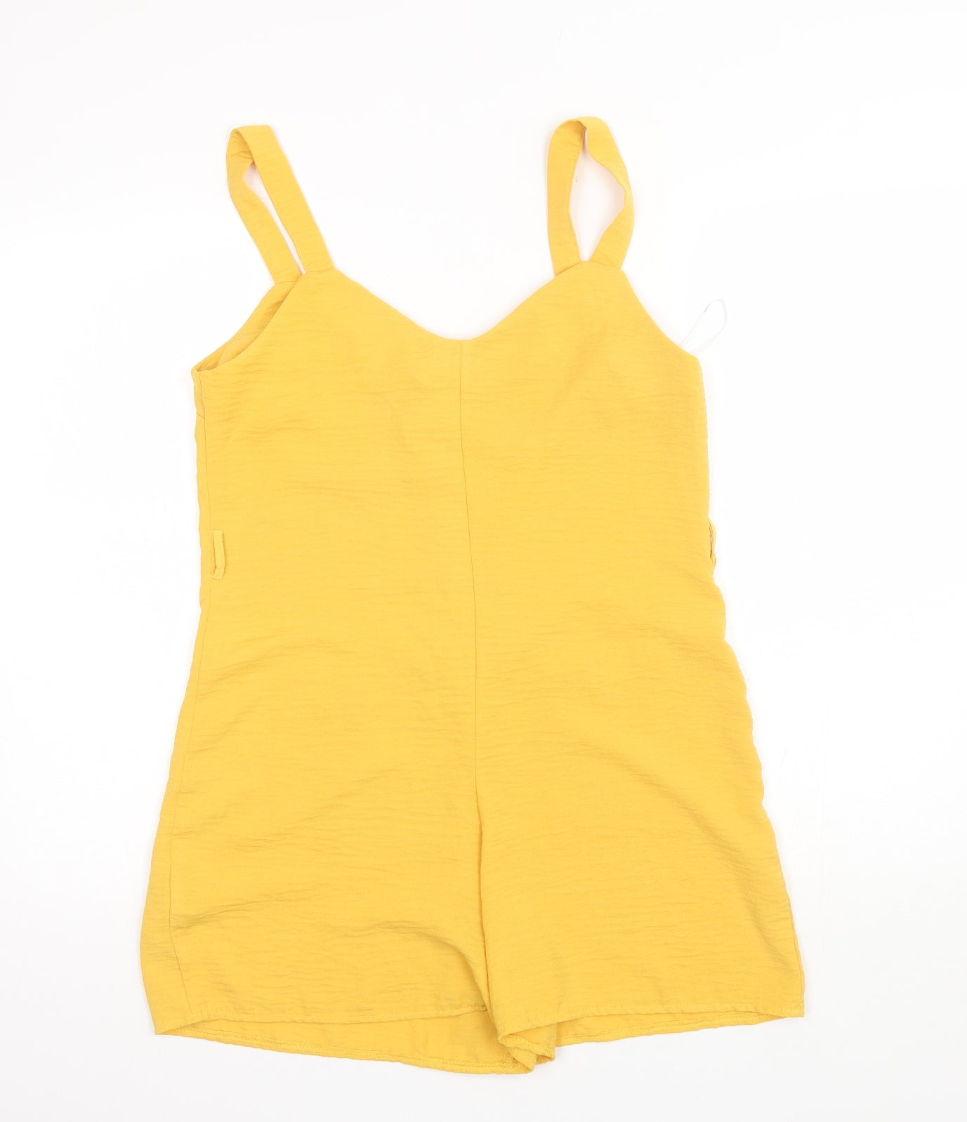 Primark Womens Yellow  Polyester Playsuit One-Piece Size 12