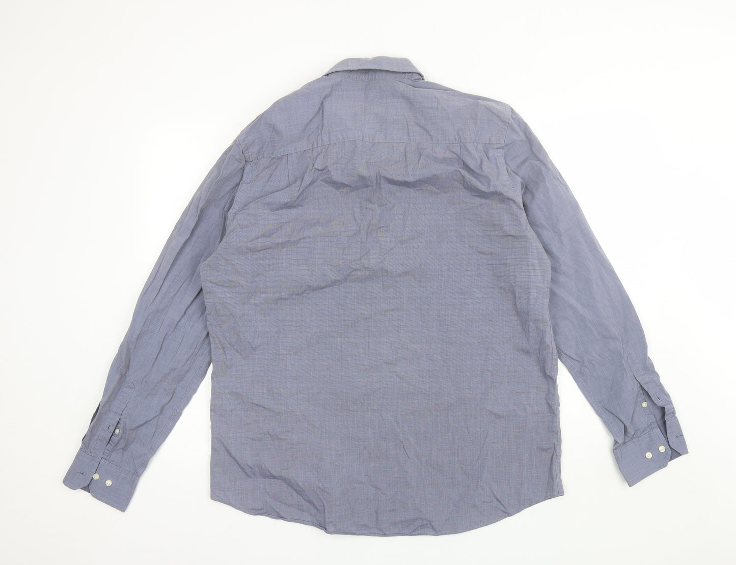 NEXT Mens Blue  Cotton  Dress Shirt Size 16.5 Collared