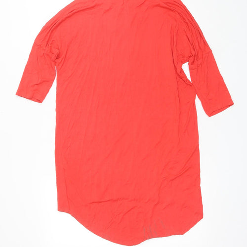 Vera Moda Womens Red  Viscose Shift  Size M  Round Neck